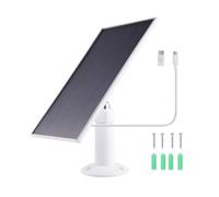 8W Solar Panel for Blink Camera, IP66 Weatherproof Solar Panel Charger for Ring, and Other Security Cameras, with 9.84ft Cable (White)