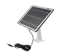 8W Solar Panel for Security Cameras with Wire, Efficient Energy Conversion, Suitable for Outdoor Use (White)