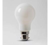 8w watt B22 Bayonet Opal GLS Traditional Classic LED Light Bulb Pear Shape 4100K Horizon Daylight Cool White Colour | Suitable for Dimming, Dimmable, Energy Saving Light Bulb