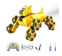 8WD Remote Control Robot Dog - RC Stunt Dog Car Intelligent Electronic Pet With Gesture Sensing, Transforming, And Climbing Capabilities | Rechargeable Interactive Play Experience For Children