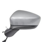 8Wires Car Door Rearview Side Mirror Assembly With Turn Lamp Heating Electric Folding For Mazda CX-5 CX5 KE 2013 2014 BLNETU(Sliver-Left)
