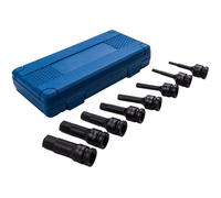 8PC Impact Hex Socket Set 1/2" Drive H5-H19 Chrome-Moly Tool Kit