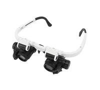 8X 15X 23X Headband Magnifier, Hands Free LED Magnifying Glasses, Adjustable Head Mount Loupe for Watch Repair, Jewelry and Close Precision Work