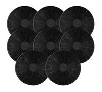8x Activated Carbon Filter Replacement for Klarstein 10027530, CGCH2, 10027711, 10030983, K10001 Range Hood - 17.5 cm schwarz