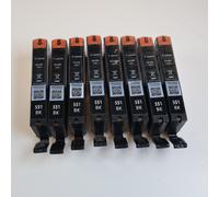 8x Canon CLI-551 BK Black Ink Cartridges Genuine Original Canon 6508B001 PIXMA