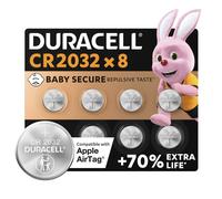 8X Duracell Cr 2032 Lithium (2 Blister Packs of 4