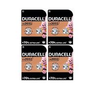8x Duracell CR2032 Batteries (4 Blister Packs of 2 Batteries)