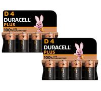 8x Duracell D Size Plus Power Long Lasting Alkaline Batteries LR20 MN1300 Sale
