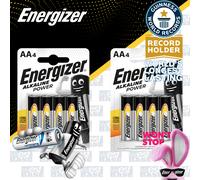 8x Energizer AA ALKALINE POWER Batteries 1.5V E91 LR6 MN1500 Mignon STILO Exp+