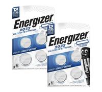 8x Energizer CR2032 3V Lithium Coin Cell Batteries Ultimate DL2032