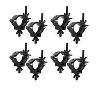 8x Equinox TC25B Aluminium 25kg Black Half Coupler 33-38mm Truss Clamp