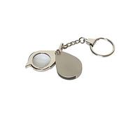 8X Folding Key Ring Magnifier with Key Chain Daily Pocket Portable Mini Magnifier