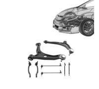 8x Front Lower Control Arm W/Ball Joint Compatible With Acura MDX | Fits 2003-2005 MDX; Includes Ball Joints