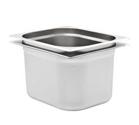 8x Gastronorm Containers GN 1/2 Stainless Stackable Tray Multi Sizes vidaXL
