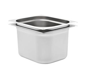 8x Gastronorm Containers GN 1/2 Stainless Stackable Tray Multi Sizes vidaXL