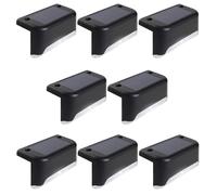 8x LED Solar Garden Light Step Deck Rail 8-Piece Lamp Set Outdoor Weatherproof