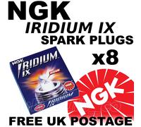 8x NGK IRIDIUM IX Spark Plugs LAND ROVER RANGE ROVER 4.6 P38 Model 99> No.3764