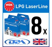 8x NGK LPG4 1511 LPG Spark Plug