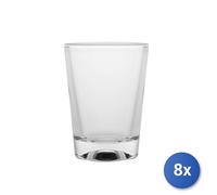 8X Pack Borgonovo 3 Glasses In Glass Vienna Cl 13.5
