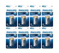 8x PHILIPS CR123A 3V Lithium Photo Battery 123 CR123 DL123 CR17345 Camera Alarm