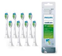 8x Philips Sonicare W2 Brush Heads - Fits All Sonicare Handles - Whitening White