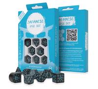 8x Q-Workshop Japanese Kanji Cube Set Turquoise Black Glitter