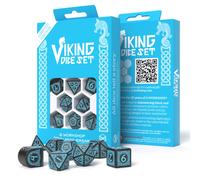 8x Q-Workshop Viking Dice Set Black Turquoise 20th Anniversary Limited