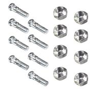 8x Rear Wheel Nut & Stud 9/16 UNF Replacement for Massey Ferguson 35 35X 133 135 140 Tractor
