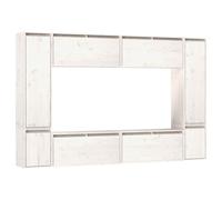 8x Solid Wood Pine TV Cabinets Wall Mounted Furniture Multi Colours vidaXL