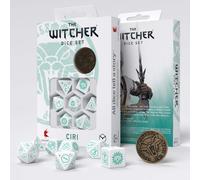 8x The Witcher Ciri Dice Set Law of Surprise RPG Polyhedral + Coin
