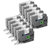 8X TZe-231 Replacement for Brother P-Touch Label Tape 12mm White TZ-231