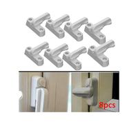 8X UPVC Window Security Locks Door Sash Jammer Safety Restrictor Latch