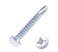 8X1 Pan Head Metal RV Screws Polar White Self Drilling Screws Trailer Deck Screws 200 Pack