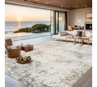 8x10 Area Rugs for Living Room - Washable Rug Modern Abstract Soft Large Neutral Non-Slip Carpet Indoor Floor Stain Resistant Thin Carpets for Bedroom Dining Room Farmhouse Nursery Home Office Multi
