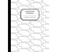 8x10" Composition Notebook - 200 College Ruled Pages - Nebraska State Outline Notebook Journal with Clean White Background for Kids, Preteens, Teens and Adults