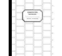 8x10" Composition Notebook - 200 College Ruled Pages - Wyoming State Outline Notebook Journal with Clean White Background for Kids, Preteens, Teens and Adults