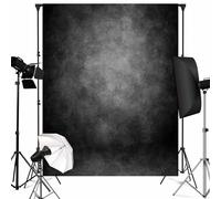 8x10ft Black Backdrop for Photoshoot Headshot Backdrop Gray Portraits Photography Backdrops Soft Fabric Abstract Picture Curtains Photo Backdrop