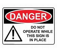 8x12 Magnetic OSHA Danger Sign Warning Sign Safety Sign Metal Tin Decor Sign with Lockout Tagout Info in English