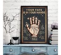 8x12 Your Fate Is in Your Hands Palmistry Aluminium Metal Tin Sign Home Plaque Poster Home Bar Pub Wall are Decor New
