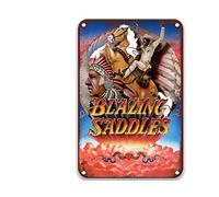 8x12in(20x30cm) Blazing Saddles 1974,Vintage Movies Metal Tin Signs Chic for Bedroom Decor Man Kitchen Home Decorationes