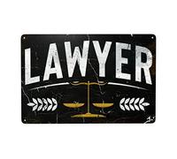 8x12in Funny-Lawyer-Attorney-Judge-Justice-Counsel-Advocate-Gifts For Women Men rust Gifts Signs Vintage Room Decor Metal Sign Retro Road Sign Tin Decor Sign for Home Room & Garage Wall Decoration