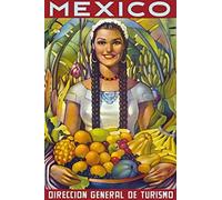 8x12Inch Metal Tin Sign,Mexico Mexican Art Plaque Home Wll Decor For Coffee Bar Room Vintage Decor