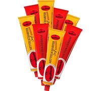 8x200 ml Bavarian Sweet Home-made Mustard and German Medium Hot Mustard, Haendlmaier / Germany