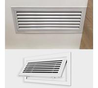 8x24 14x30 18x35 in Long Vented Access Panel Aluminum Wall Hole Cover Plate with Slotted Lock, Breathable Inspection Hatch Door for Electrical(250x300mm(10x12in))