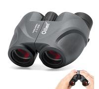 8x25 Compact Binoculars, BAK-4 Prism 8.2° Wide Field of View 21mm Eyepiece with ED Lens, Grey