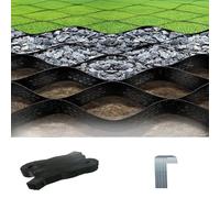 8x27 ft Heavy-Duty Grid Stabilizer for Steep Hills Erosion Control/Retaining Wall Ideal for Wet Clay Areas Perfect for Park Garden Walkways and Pathways