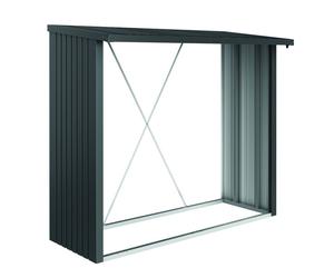 8x3 Biohort Woodstock 230 Log Store - Metallic Dark Grey