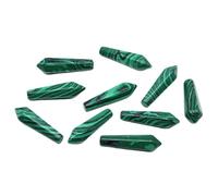 8x30mm Hexagonal Column Tower Point, Natural Amethyst Tiger Eye Crystal for DIY Jewelry Pendant Necklace 5PCS