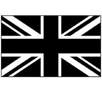 8x5 Giant Union Jack Black/White