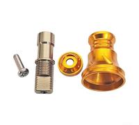 8x5 Metal Rocker Arm Handle for DAIWA Reels Enhanced Control Lightweight Metal Construction Seven Color Options Fits 4000 and Below Models 4x2cm Package for Freshwater Saltwater(gold)